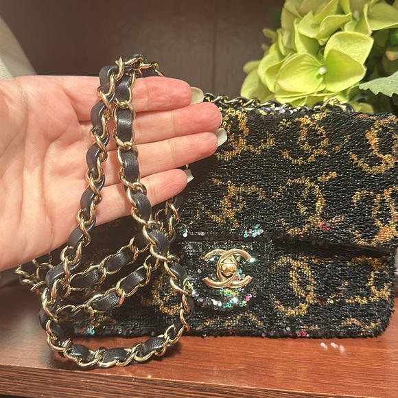 Chanel bag new, full st multi color flip sequins - Picture 4 of 4